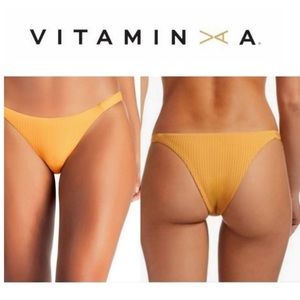Vitamin A EcoRib Carmen Bikini Bottom NWT, Med